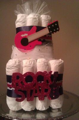 Rock Star Diaper Cake Rock Star Diaper Cake
