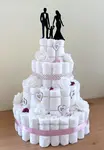 wedding diaper cake