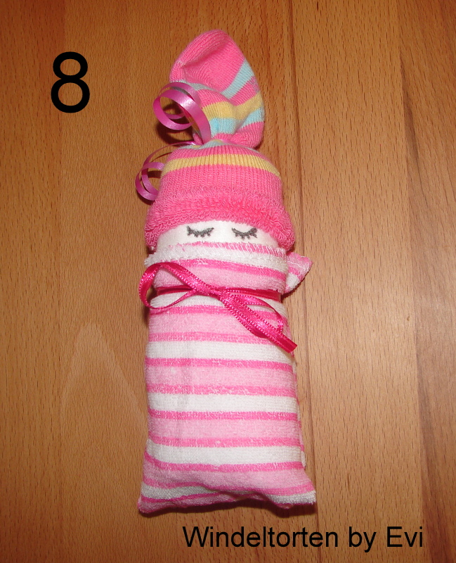 das fertige Windelbaby