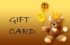baby gift card with a teddy bear image