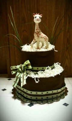 Sophie Teething Toy Diaper Cake