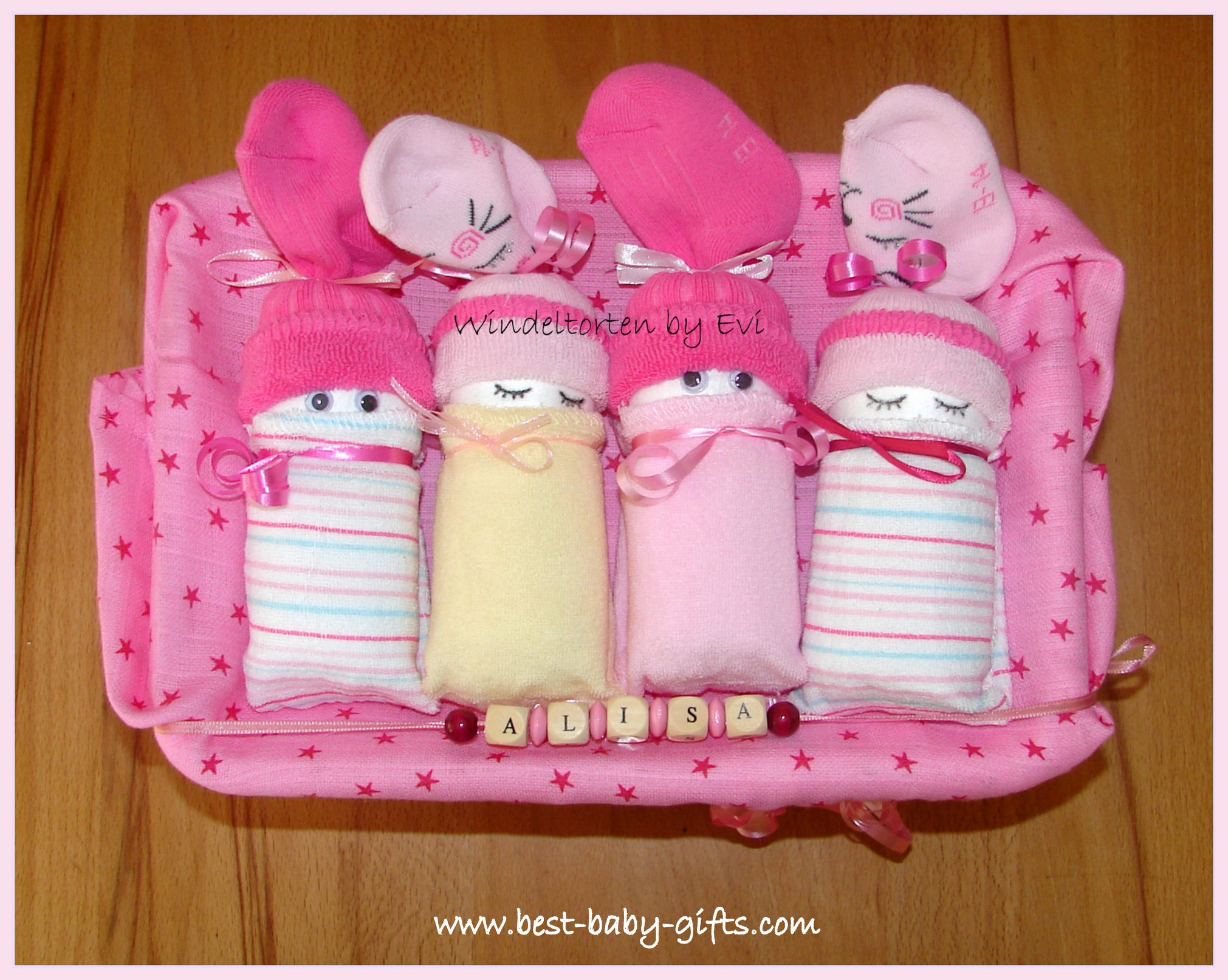 girl nappy cake ideas