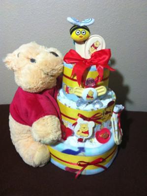 Winnie The Pooh Diaper Cake