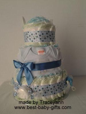 boy diaper cake