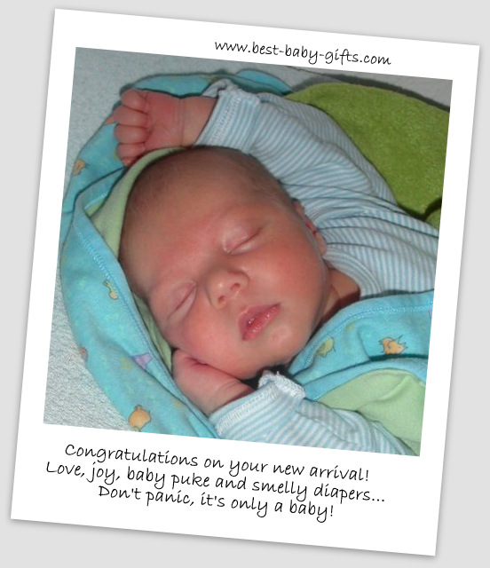 Funny baby card messages: what to write in your baby congratulations