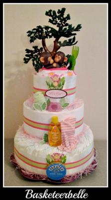 monkey diaper cake 