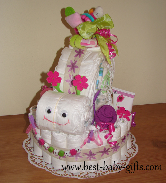 nappy cake ideas girl