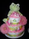 Frog Diaper Cake