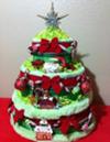 Christmas Tree Diaper Cake