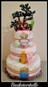 monkey diaper cake 