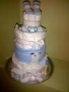 large Pamper-Me Please diaper cake