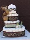 4-Tier Safari Diaper Cake